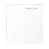 Bloc-note Personnaliser de création simple professionnelle (Devant)