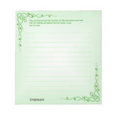 Bloc-note Personnaliser : Irish Blessing (#1) Tresses celtiq (Devant)