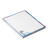 Bloc-note Personnaliser le saut de dauphin au crayon couleur (Incliné)