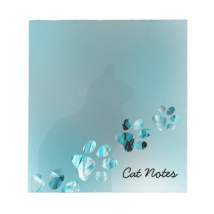 Bloc-note Personnaliser Les Empreintes de pattes De Chat Pou