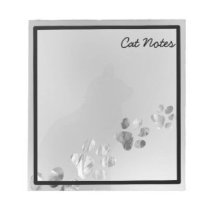Bloc-note Personnaliser les Empreintes de pattes de chats no