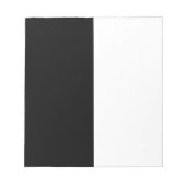 Bloc-note Personnaliser moyenne noire et blanche (Devant)