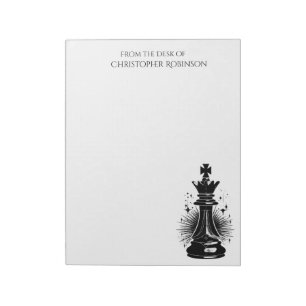 Bloc-note (PERSONNALISER) Symbole d'échecs surréaliste