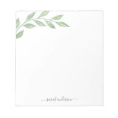 Bloc-note Personnalité de Greenery Calligraphy (Devant)