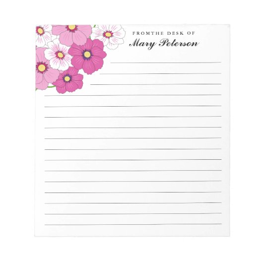 Bloc-note Personnalité de Pretty Pink (Devant)