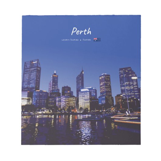 Bloc-note Perth, Australie - Ciel de la ville la nuit (Devant)