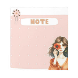 Bloc-note Pétale & Polka : collection de notes de souris Whi