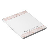 Bloc-note Pétales de rose dorée rose carné (Incliné)