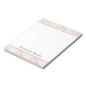 Bloc-note Pétales de rose dorée rose carné (Tourné)
