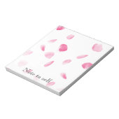 Bloc-note Pétales Roses romantiques (Tourné)