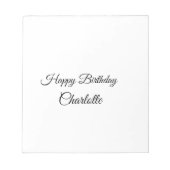 BLOC-NOTE PETIT ANNIVERSAIRE DE CUTIE (Devant)