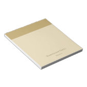 Bloc-note Petit cahier élégant doré (Incliné)