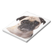 Bloc-note petit chien mignon carlin (Tourné)