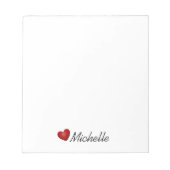 Bloc-note "Petit Coeur" (Devant)