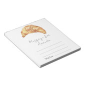 Bloc-note Petit Croissant Anniversaire Message capsule heure (Incliné)