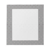 Bloc-note petit faux rose or gris pois motif (Devant)