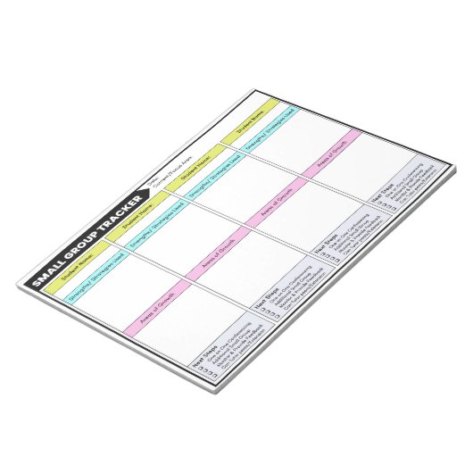 Bloc-note Petit groupe Tracker Student Observations Enseigna (Incliné)