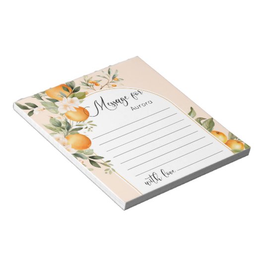 Bloc-note Petit message de capsule de temps d'anniversaire m (Incliné)