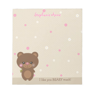 Bloc-note Petit Ours doux