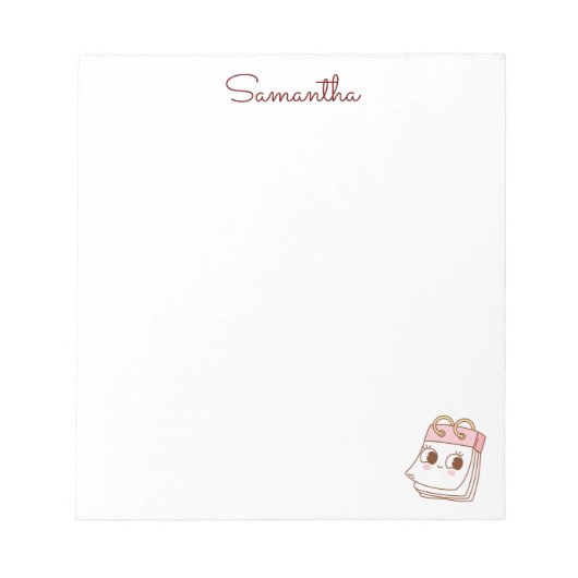 Bloc-note Petite Fille Retourne À L'École (Devant)