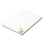 Bloc-note petite grenouille et fleur jaune (Tourné)
