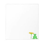 Bloc-note petite grenouille et fleur jaune (Devant)