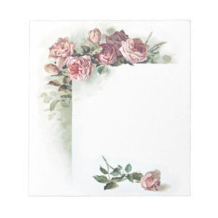 Bloc-note Petite tablette vintage rose