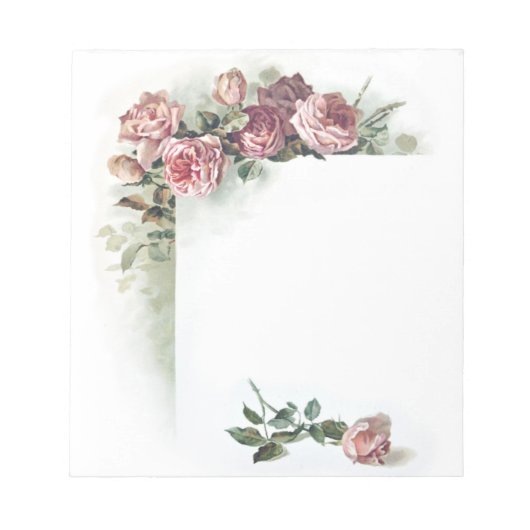 Bloc-note Petite tablette vintage rose (Devant)