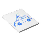 Bloc-note Petite voiture bleue (Incliné)