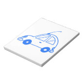 Bloc-note Petite voiture bleue (Tourné)