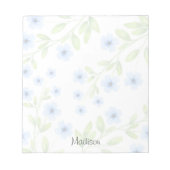 Bloc-note Petites fleurs bleues (Devant)