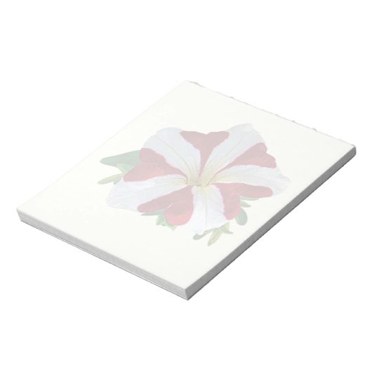Bloc-note Petunia rouge et blanc (Tourné)