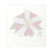Bloc-note Petunia rouge et blanc (Devant)
