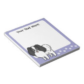 Bloc-note Phalène de dessin animé / Chin japonais (Incliné)