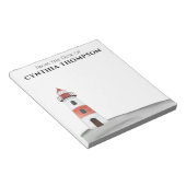 Bloc-note Phare à l'aquarelle simple élégant moderne mignon (Incliné)