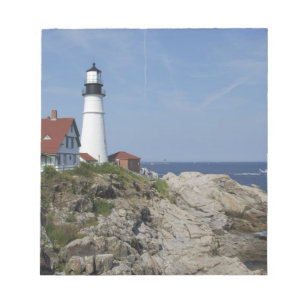 Bloc-note Phare de Portland Head, Cape Elizabeth, Maine,