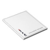 Bloc-note Phare noir et blanc de la côte marine (Incliné)