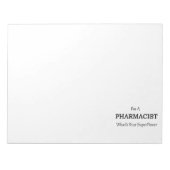 BLOC-NOTE PHARMACISTE (Devant)