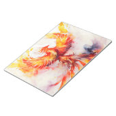 Bloc-note Phénix flamboyant il est ailes aquarelle Art (Incliné)