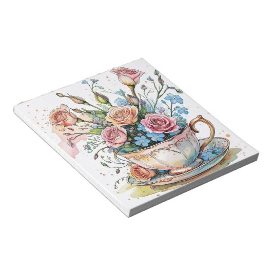 Bloc-note phonécase florale (Incliné)