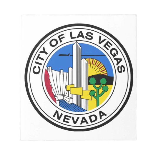 Bloc-note Phoque de la ville de Las Vegas (Nevada) (Devant)