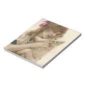 Bloc-note Photo antique Victorian Woman and Dog (Tourné)