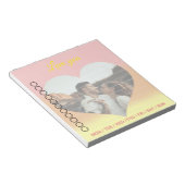 Bloc-note Photo Coeur Romantique Lever du soleil (Incliné)