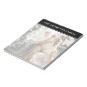 Bloc-note Photo de famille minimaliste (Tourné)