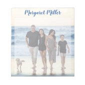 Bloc-note Photo de famille personnalisée (Devant)