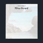 Bloc-note Photo de Tropical Island Coast & Sea<br><div class="desc">Un bloc-notes avec une photo pittoresque montrant la côte tropicale des Bermudes. De gros rochers déchiquetés contrastent avec la mer turquoise et éclatante.</div>