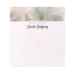 Bloc-note Photo en fleurs de pomme blanche
