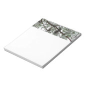 Bloc-note Photo hivernale sous le pin couvert de neige (Tourné)