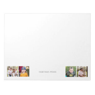 Bloc-note Photo personnalisée Collage "Posse du nom" mignonn