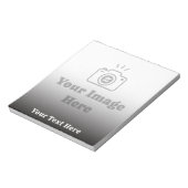 Bloc-note Photo préféré personnalisé avec texte (Tourné)